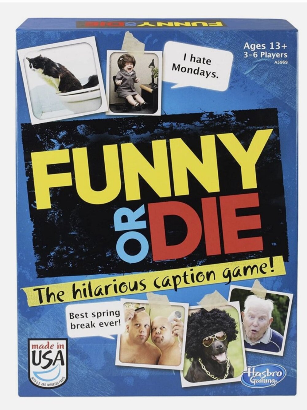 FUNNY OR DIE Caption Game HASBRO The Hilarious  Age 13+ up to 6 players *NEW*